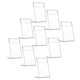thumbnail image 3 of 9Pcs Acrylic Display Stand L-shape Slanted Sign Holders Desktop Paper Menu Holder, 3 of 5
