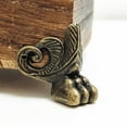 thumbnail image 2 of Lefu 4 pcs Creative Antique Corner Protector Box Wood Case Decorative Feet Leg Corner, 2 of 9