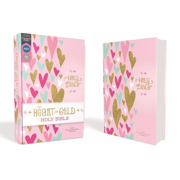 Niv, Heart of Gold Holy Bible, Hardcover, Red Letter Edition, Comfort Print, (Hardcover)