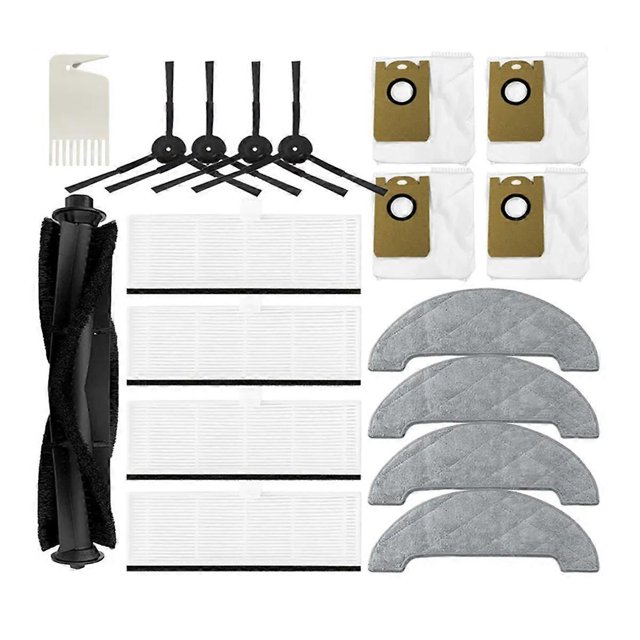 For Q6 Pro Robot Vacuum Cleaner Spare Parts Accessories Main Brush Side Brush Hepa Filter Mop Rag Dust Bags