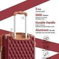 thumbnail image 3 of Melalenia - 7 Luggage Sets ABS Hardside Spinner Luggage -With Spinner Wheels and TSA Lock, 3 of 8