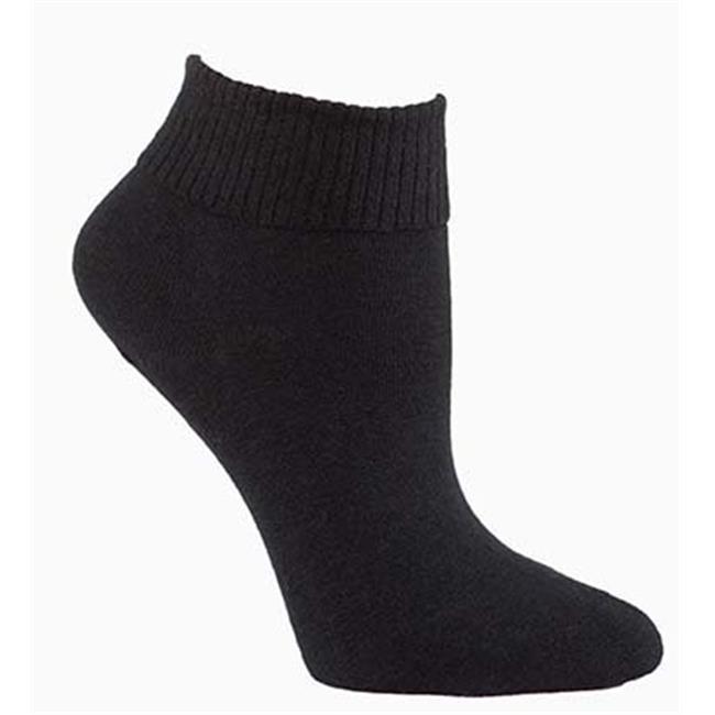 NewGroove Womens Ankle Diabetic Socks, Black Pack of 3