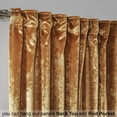 thumbnail image 5 of 3S Brother's Marigold Extra Long Shiny Velvet Curtains Luxury Colors Light Blocking Hang Back Tab & Rod Pocket 1 Panel Curtain 5-30 Ft Home Décor Custom Made Drapes -Made in Turkey(52"W X 108"L), 5 of 6