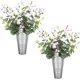 thumbnail image 1 of Plantador de pared galvanizado 2 juegos de jarrón colgante de metal para casa de campo de estilo rústico decoración de pared kaili Sencillez, 1 of 2