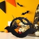 thumbnail image 5 of Corona De Halloween De Ratán Negro Con Ramas Marchitas Y Rosas Para Colgar En La Puerta Decoración Para El Patio Corona De Ratán Con Murciélagos, 5 of 7