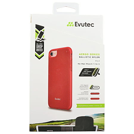 Evutec iPhone 8 Protective Phone Case, Red
