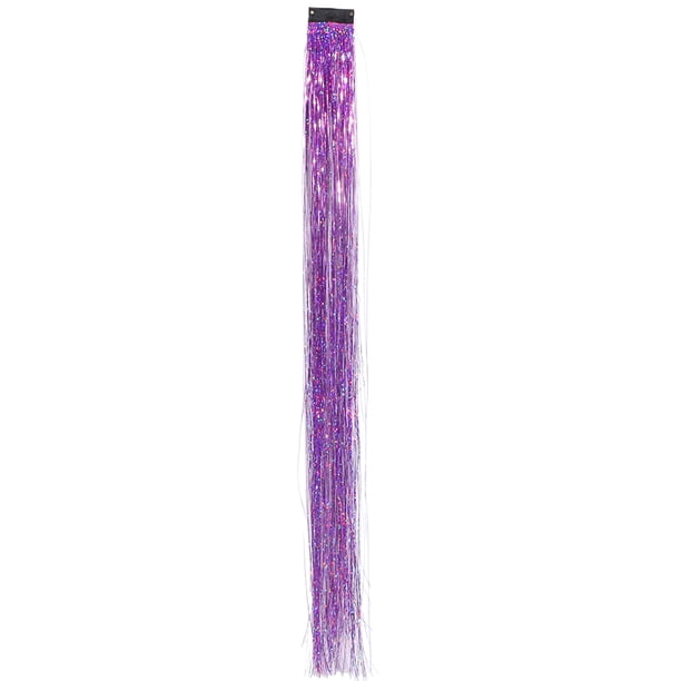 Sparkle Shiny Hair Láser Con Clip Fijo Alambre Dorado Y Plateado Brillante Colorido Extensiones Resaltadas Y Accesorios para Trenzado Fiesta (BB06)