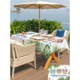 thumbnail image 5 of Outdoor Tablecloth with Umbrella Hole for Patio/Picnic/Party/Camping, Summer Slippers Waterproof Table Cloth Rectangle Table Cover Washable, Tropical Botanical Palm Leaves (54"x 80"), 5 of 8