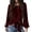 Wine, variant on Basysin Velvet Tops for Women Dressy Casual Crewneck Long Sleeve Shirt Fall Winter Fashion Party Blouses Crew Neck Sweatshirts Women Y2k Tops For Women