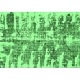 thumbnail image 1 of Ahgly Company Indoor Rectangle Abstract Emerald Green Modern Area Rugs, 5' x 7', 1 of 4