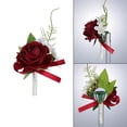 thumbnail image 5 of 1PC Artificial Rose Boutonniere Household Imitation Indoor Flowers For Seasonal Display (Color3), 5 of 5