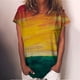 thumbnail image 2 of Gibobby Camisetas de verano para mujer Tops para mujer Sudaderas para mujer Cuello redondo Camisas manga corta Túnica Tops para polainas Camisas manga cor(Rosa,G), 2 of 5