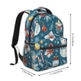 thumbnail image 2 of Disketp Christmas Snowman Gift Mochila Estampada para Hombre y Mujer – Mochila Ligera Clásica con Múltiples Bolsillos para Universidad, Trabajo y Viajes-One Size, 2 of 5