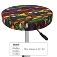 thumbnail image 4 of Susaid Colorful Dreamcatcher Print Elastic Bar Stool Cover Personalized Washable Stool Cover for Barbershop Home Bar Kitchen-12 inch, 4 of 7