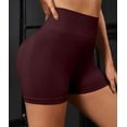 thumbnail image 4 of OVESPORT Women's 3-piece Sports Shorts, Fitness Motorcycle Yoga Seamless High Waisted And Hip Lifting Shorts, 4 of 13