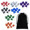 thumbnail image 1 of 49Pcs Polyédrique S Ensemble Multi Face RPG S avec Pochette pour les Faveurs du Parti, 1 of 8