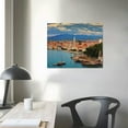 thumbnail image 3 of COMIO Split Croatia Pictures Wall Decor Canvas Wall Art Landscape Poster Prints For Living Room Bedroom Office With Framed, 3 of 4