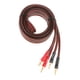thumbnail image 2 of Cable de sonido para de 2 piezas con conectores tipo banana chapados en oro y conductores sin , 6,6 pies yotijar Cable de audio para altavoz, 2 of 8