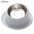 thumbnail image 2 of Slanted Bowl for Dogs and Cats, Tilted Angle Bulldog Bowl Dog Feeder, Non-Skid & Non-Spill, Easier to Reach Food - grey, 2 of 5