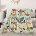 thumbnail image 1 of Cartoon Car Tractor Digital Printing Blanket Flannel Blanket Student Dormitory Blanket, 1 of 1