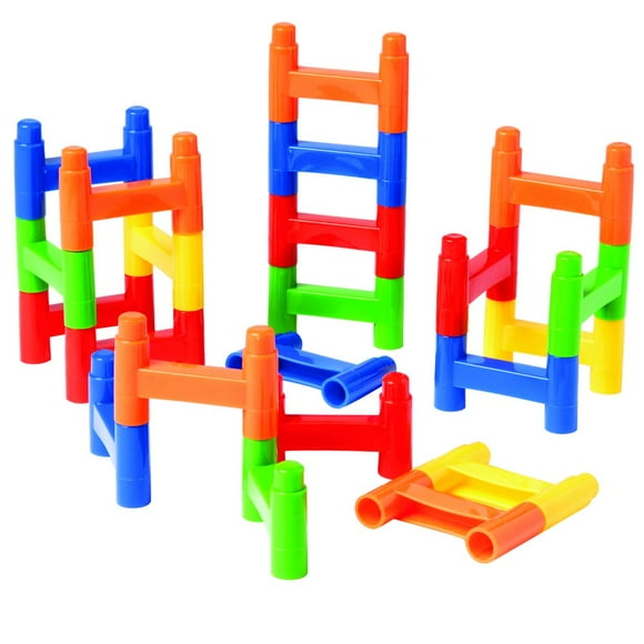 Constructive Playthings JTM-33 3"" L. x 2"" W. Connecting Ladder Links Activity 60 pc. Set for Ages 18 Months and Up