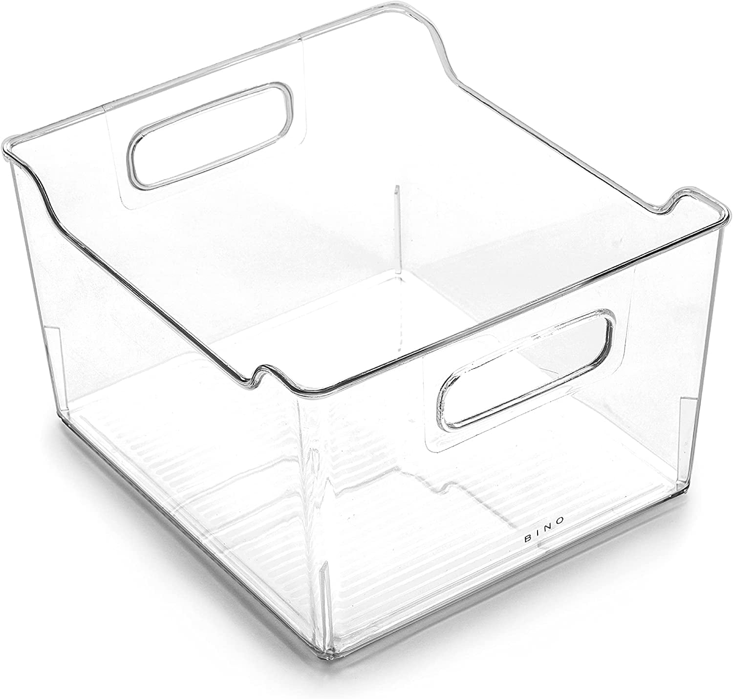 RGHJAR-| Clear Storage Organizer | THE LODGE COLLECTION | Containers for Organizing with Handles| Pantry & Kitchen Organization | Fridge Organizer | Bathroom Organizer | Storage Bins For Shelves Cabi