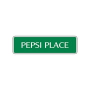 Pepsi Place Street Sign Cola Pop Shop Kitchen Soda Bar Cave Wall Gift Décor 4x18