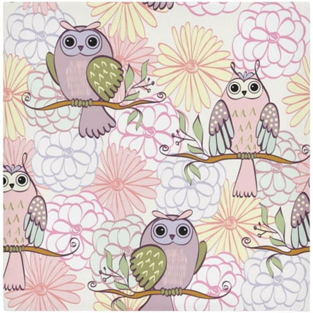 

BESTKITTY Cartoon Owl with Flowers Cloth Napkins 20 x 20 in Dinner Napkins Washable Polyester Soft Reusable Table Napkins for Home Xmas Holiday Party Wedding 1 PCS
