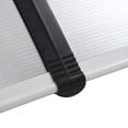 thumbnail image 4 of Charmma Door Canopy Black 78.7"x39.4" PC, 4 of 6