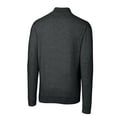 thumbnail image 3 of Men's Cutter & Buck Heather Charcoal Arizona State Sun Devils Lakemont Tri-Blend Big & Tall Quarter-Zip Pullover Sweater, 3 of 3