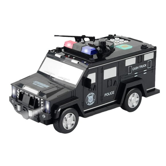 Camion de Billets Blindé Tirelire Jouets Créatifs Musique Lumières Empreinte Digitale Passwo Z кп E7F3