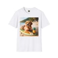 thumbnail image 4 of Golden Retriever Girl Unisex Softstyle T-Shirt, 4 of 10