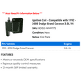thumbnail image 2 of Ignition Coil - Compatible with 1992 - 2000 Dodge Grand Caravan 3.0L V6 1993 1994 1995 1996 1997 1998 1999, 2 of 2