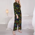 thumbnail image 3 of Sikiie Pixel Game Women's Long-Sleeve Shirt and Full-Length Bottom Pajama Set (s-xxl)-Medium, 3 of 7