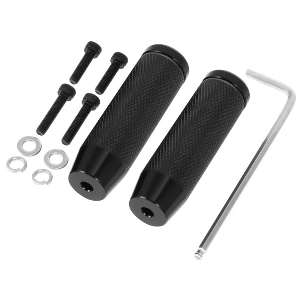 unbranded 1Par Pedal Para De Aleación De Aluminio Negro Resistente Y Antideslizante Para