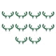 thumbnail image 1 of Decoraciones navideñas, adornos navideños, regalos navideños, tarjeta de decoración de copa de vino tinto de Navidad, gorro de Papá Noel, tarjeta de fiesta, decoración de copa de vino, centro comercia, 1 of 5