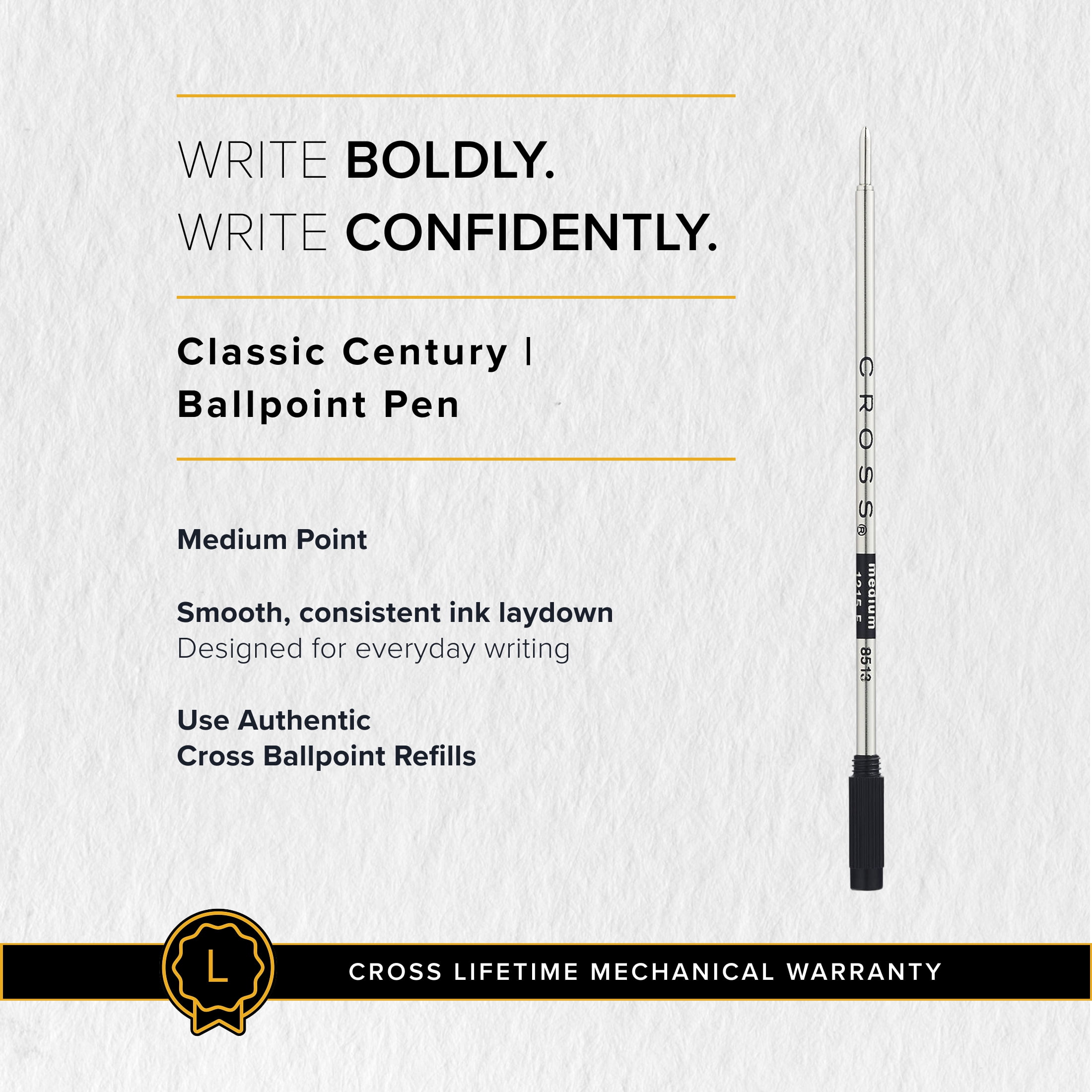 Cross Classic Century® Polished Slate Gray Engraved Diamond Pattern with Slate Gray PVD Appointments Ballpoint Pen