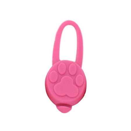 

20pcs Silicone Rubber LED Pet Collar Lights Night Safety Dog Cat Collar Glowing Luminous Pendant pink
