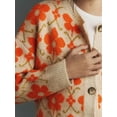 thumbnail image 4 of Women'S Floral Cardigan, Button-Down Floral Print Cardigan, Fall Knitted Sweater Top  L, 4 of 7