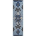 thumbnail image 2 of Addison Rugs Mayfield Premium Machine Washable Transitional Aztec Blue Runner Rug, 2'3" x 7'6", 2 of 6