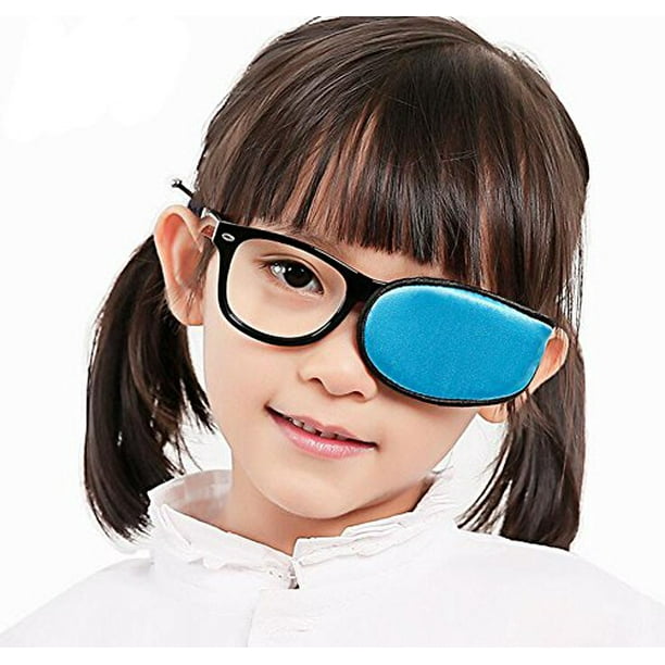 Reusable Silk Eye Patch For Glasses To Treat Amblyopia Strabismus Lazy Eye Patch Visual Acuity 
