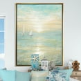thumbnail image 2 of Designart - Sunrise Boat I - Nautical & Coastal Framed Canvas, 2 of 3