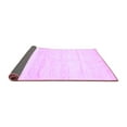 thumbnail image 2 of Ahgly Company Indoor Square Solid Purple Modern Area Rugs, 4' Square, 2 of 4