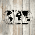 thumbnail image 2 of Cuadro Decorativo de Metal con Diseño mapa mundi Chico, 2 of 4