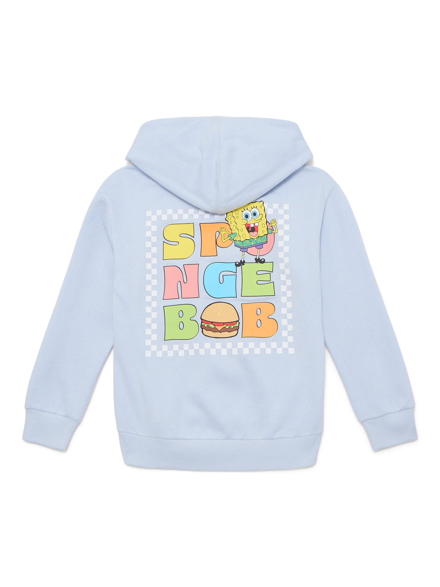 SpongeBob SquarePants Girls and Big Girls Summertime Fun Graphic Hoodie, Sizes 4-16