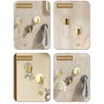 thumbnail image 3 of Tnobhg 4Pcs/Set Shell Shape Wall Hook Modern Waterproof Punch Free Heavy Duty Towel Clothes Door Back Hanger Bathroom Kitchen Supplies, 3 of 8