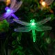 thumbnail image 3 of Guirnalda de luces solares Dragonfly para exteriores, 20,8 pies, 30 luces LED impermeables con energía solar, 8 modos de luces decorativas para patio, jardín, valla, boda, fiesta de Navidad,, 3 of 8