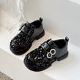 thumbnail image 6 of LYHao Girls Fashion Glitter Ballet Soft Sole Party Shoes For Toddler Kids Casual Performance ,Girls Boots Sizes 10 Black(3.5-4 Years), 6 of 6