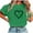ze-Green-womens tops, variant on FNFYFH St Patty's Day Shirt Women Casual Short Sleeve Irish Clover T-Shirt 2026 Funny Saint Patrick's Tee Tops