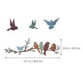 thumbnail image 4 of AntiGuyue 1 Set Metal Birds Wall Art Vivid Birds on Branch Metal Birds Wall Decor, 4 of 9